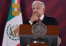 Morning Conference Andrés Manuel López Obrador, President Of Mexico