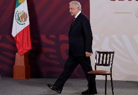 Morning Conference Andrés Manuel López Obrador, President Of Mexico