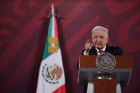 Morning Conference Andrés Manuel López Obrador, President Of Mexico