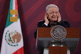 Morning Conference Andrés Manuel López Obrador, President Of Mexico