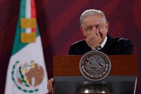 Morning Conference Andrés Manuel López Obrador, President Of Mexico