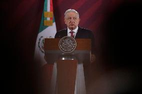 Morning Conference Andrés Manuel López Obrador, President Of Mexico