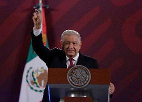 Morning Conference Andrés Manuel López Obrador, President Of Mexico