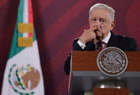 Morning Conference Andrés Manuel López Obrador, President Of Mexico