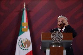 Morning Conference Andrés Manuel López Obrador, President Of Mexico