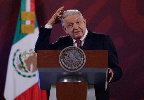 Morning Conference Andrés Manuel López Obrador, President Of Mexico