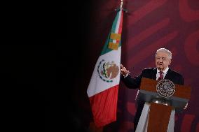 Morning Conference Andrés Manuel López Obrador, President Of Mexico