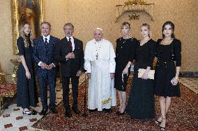 Pope Francis Meets Sylvester Stallone - Vatican