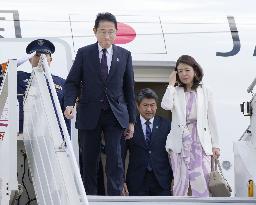 Japan PM Kishida arrives in India