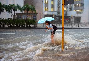 CHINA-HONG KONG-RECORD RAINFALL (CN)