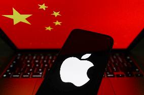 Apple And China Photo Illustrations