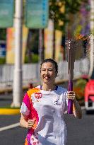 (SP)CHINA-HUZHOU-ASIAN GAMES-TORCH RELAY (CN)