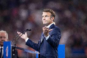 Rugby World Cup - Macron Booed At The Opening Ceremony