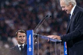 Rugby World Cup - Macron Booed At The Opening Ceremony