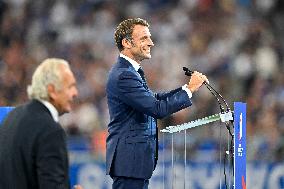 Rugby World Cup - Macron Booed At The Opening Ceremony