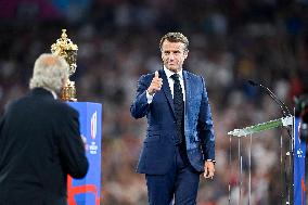 Rugby World Cup - Macron Booed At The Opening Ceremony