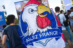 Rugby World Cup - Fans Flock At Rugby Village - Toulouse