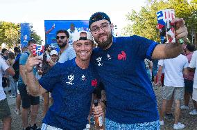 Rugby World Cup - Fans Flock At Rugby Village - Toulouse