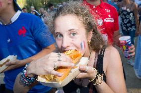 Rugby World Cup - Fans Flock At Rugby Village - Toulouse
