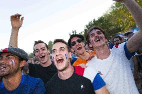 Rugby World Cup - Fans Flock At Rugby Village - Toulouse