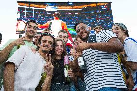 Rugby World Cup - Fans Flock At Rugby Village - Toulouse