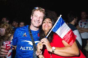Rugby World Cup - Fans Flock At Rugby Village - Toulouse