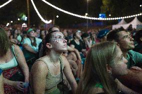 Rugby World Cup - Fans Flock At Rugby Village - Toulouse