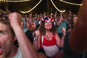 Rugby World Cup - Fans Flock At Rugby Village - Toulouse