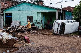 BRAZIL-RIO GRANDE DO SUL-ESTRELA-FLOOD-AFTERMATH