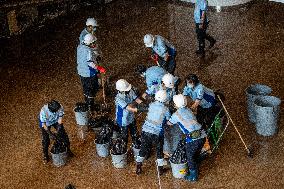 Hong Kong Clean Up After Rainstorm