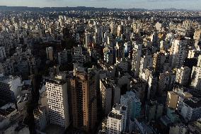 Aerial Image Of The City Of São Paulo, Brazil