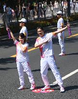 (SP)CHINA-HUZHOU-ASIAN GAMES-TORCH RELAY (CN)