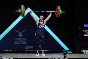 (SP)SAUDI ARABIA-RIYADH-WEIGHTLIFTING-2023 IWF WORLD CHAMPIONSHIPS-WOMEN'S 59KG