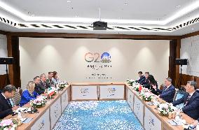 INDIA-NEW DELHI-CHINA-LI QIANG-ITALY-PM-MEETING