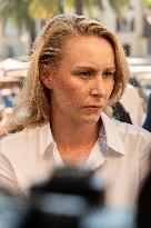 Eric Zemmour And Marion Marechal Visit To The Market - Cogolin