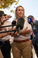 Eric Zemmour And Marion Marechal Visit To The Market - Cogolin