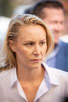 Eric Zemmour And Marion Marechal Visit To The Market - Cogolin