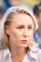 Eric Zemmour And Marion Marechal Visit To The Market - Cogolin