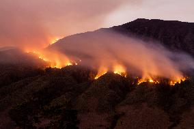 INDONESIA-EAST JAVA-MOUNT BROMO-PEATLAND FIRE