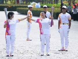 (SP)CHINA-JIAXING-ASIAN GAMES-TORCH RELAY (CN)