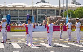 (SP)CHINA-JIAXING-ASIAN GAMES-TORCH RELAY (CN)