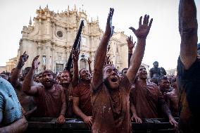 Annual Cascamorras Festival in Guadix, Spain