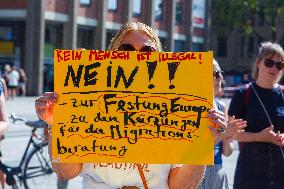 Protest Against European Asylum Reform In Cologne