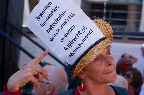 Protest Against European Asylum Reform In Cologne