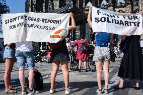 Protest Against European Asylum Reform In Cologne