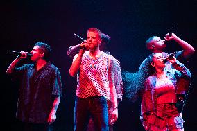 Pentatonix Perform At Cynthia Woods Mitchell Pavilion In The Woodlands, Texas