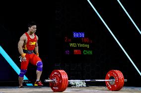 (SP)SAUDI ARABIA-RIYADH-WEIGHTLIFTING-2023 IWF WORLD CHAMPIONSHIPS-MEN'S 73KG