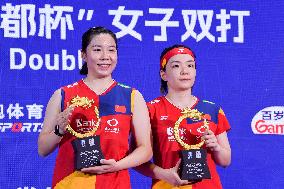 (SP)CHINA-CHANGZHOU-BADMINTON-CHINA OPEN 2023-WOMEN'S DOUBLES (CN)