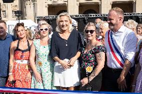 Marine Le Pen At The Grande Braderie Inauguration - Henin-Beaumont