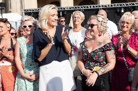 Marine Le Pen At The Grande Braderie Inauguration - Henin-Beaumont